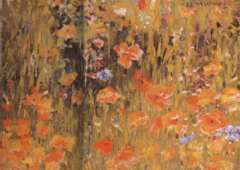 Robert William Vonnoh Poppies France oil painting art